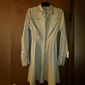DKNY KHAKI SHIRTDRESS